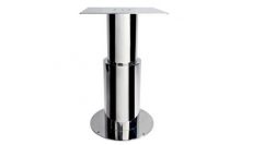 Round stainless steel table pedestal