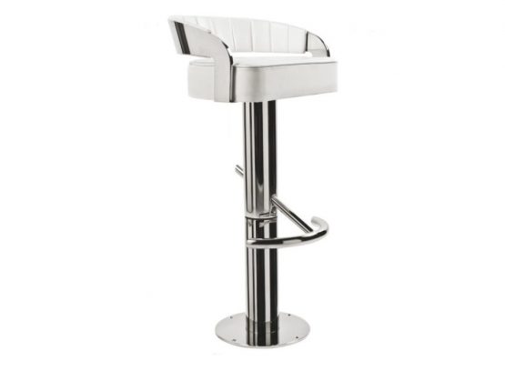 Bar stool in stainless steel