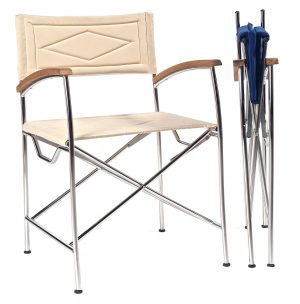 Poltroncina pieghevole inox